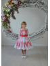 Red Flower Girl Dress Holiday Dress